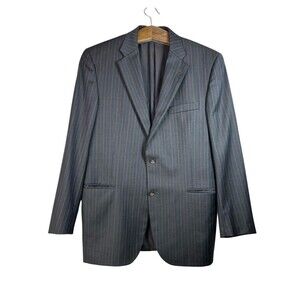 BURBERRY London Blazer Mens Sz 42R 100% Wool USA Woven Sport Coat Preppy Luxury